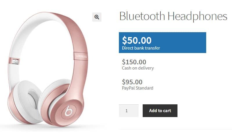 múltiples precios WooCommerce